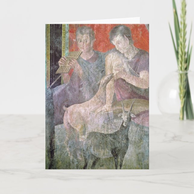 Cartão Satyr e ninfa (Frente)