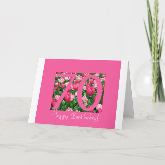 Cartão saudação de 70 (Frente)