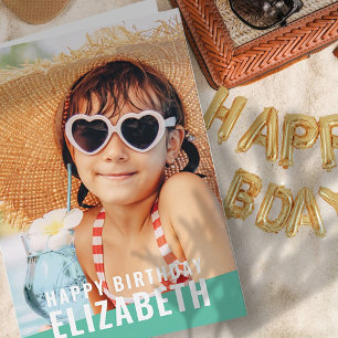 Cartão Saudação de Aniversário da Foto Personalizada S
