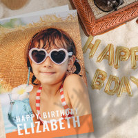 Saudação de Aniversário da Foto Personalizada Simp
