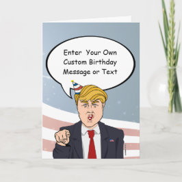 Cartão Saudação de Aniversário Político Personalizado