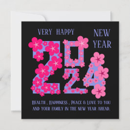 CARTÃO SAUDAÇÃO DE ANO NOVO DE 2024 PARA QUALQUER UM