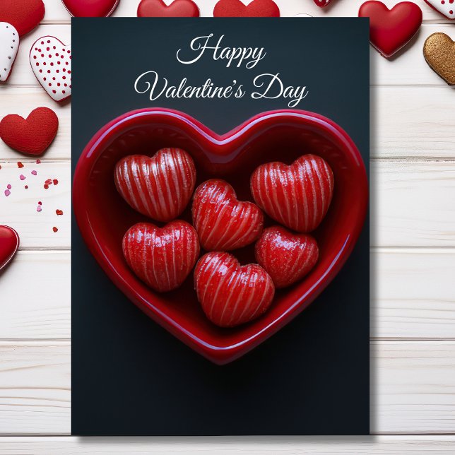 Cartão Saudação de Dia de os namorados de chocolates em f (Criador carregado)