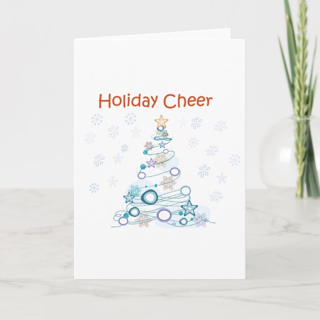 Cartão Saudação de Feriado (Frente)