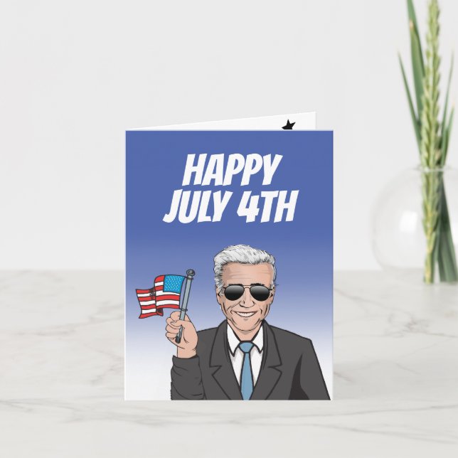 Cartão Saudação de Joe Biden (Frente)