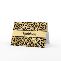 Saudação de Leão-da-África Estampa Leopardo Preto