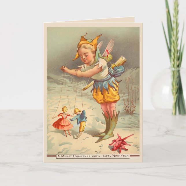 Cartão Saudação de Natal dobrada (Frente)