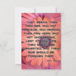 Cartão Saudação de Pic de Escritura de Bíblia do KJV