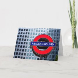 Cartão Saudação de Vazio Subterrâneo