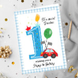 Cartão Saudação do Carro de Corrida de Aniversário do Avô<br><div class="desc">O primeiro cartão de saudação de carro de corridas de aniversário do neto. Celebre o primeiro aniversário do seu neto com esta adorável cor d'água Teddy Bear. Personalize-o para seu neto ou adicione seu nome para um toque personalizado. Perfeito para as crianças, este cartão cômico traz desejos alegres e um...</div>