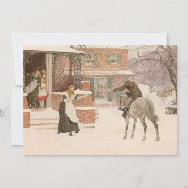 Cartão Saudação do Carteiro por Robert Walker Macbeth (Frente)