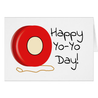 Cartão Saudação do Dia Yo-Yo
