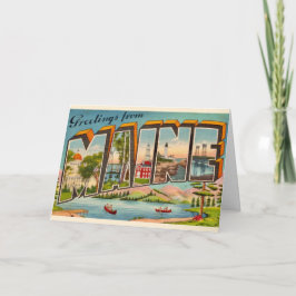 Cartão Saudação do Maine