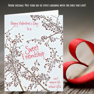 Cartão Saudação do Namorados do Amigo Doce da Apple