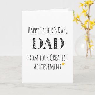 Cartão Saudação Engraçada e Simples para o Dia dos Pais M