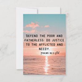 Cartão Saudação Fixa Da Bíblia Pic Verse Pic Do Salms 82: