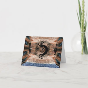 Cartão Saudação Mosaica do Deserto Kokopelli Southwest