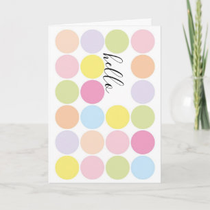 Cartão saudação "pensando em você"