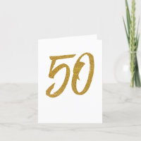 Saudação personalizada do ouro de 50 anos