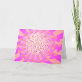 Cartão Saudação Psicodélica