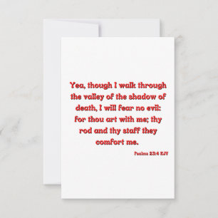 Cartão Saudação Simples Da Escritura Versa Da Bíblia Psal