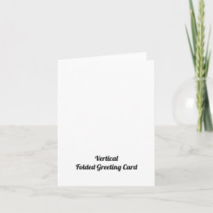 Cartão Saudação Vertical Doblada 4" x 5,6" Personalizada