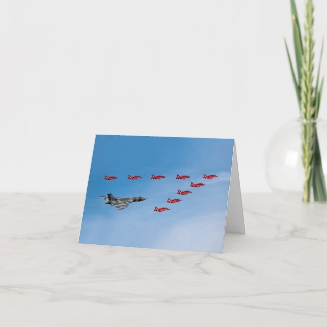 Cartão Saudação XH558 de Vulcan (Frente)