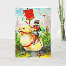 Saudações à Páscoa Whimsical: Cavaleiro sobre o Pi