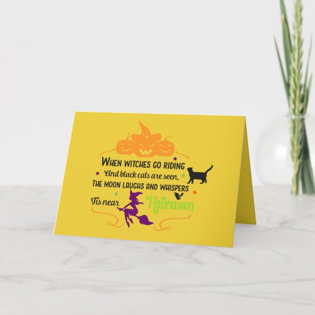 Cartão Saudações a Witts and Pumpkins (Frente)