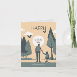 Cartão Saudações ao Melhor Pai do Mundo, Amável e Diverti