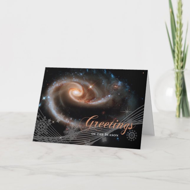 Cartão Saudações da Temporada - Telescópio Espacial Hubbl (Frente)