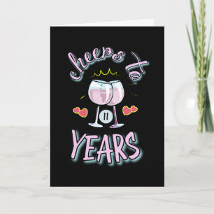 Cartão Saudações de 11 anos de aniversário de casamento