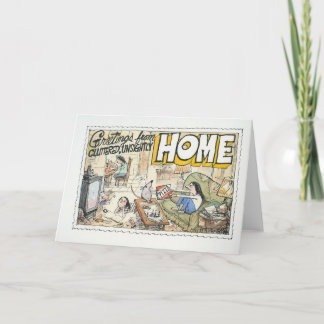 Cartão Saudações de Casa