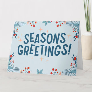 Cartão Saudações de Fim de Ano a todos nesta Época Festiv