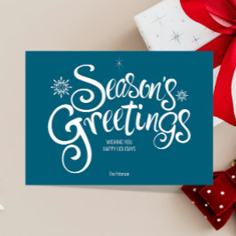 Cartão Saudações de Fim de Ano | Saudação de Escrita à Mã