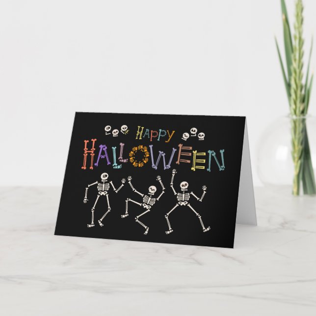Cartão Saudações de Halloween (Frente)