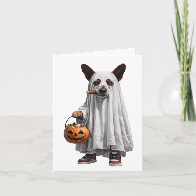 Cartão Saudações de Halloween (Frente)