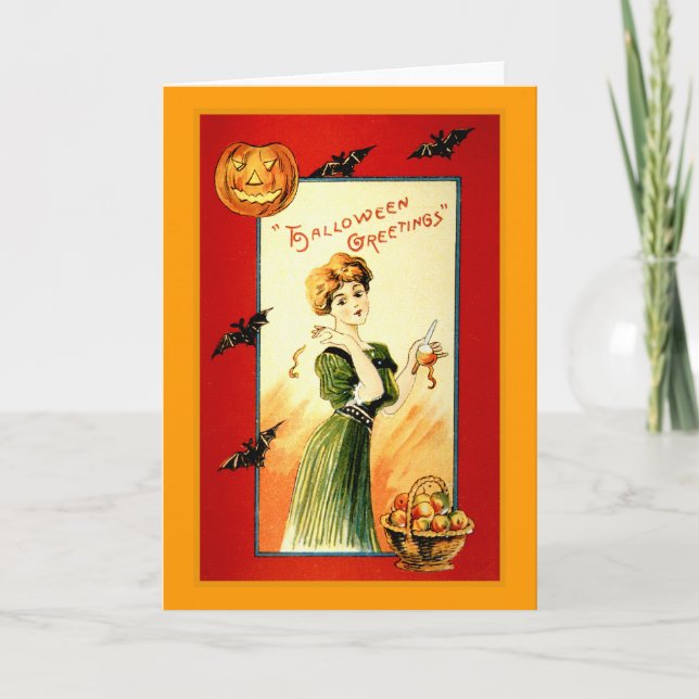 Cartão Saudações de Halloween (Frente)