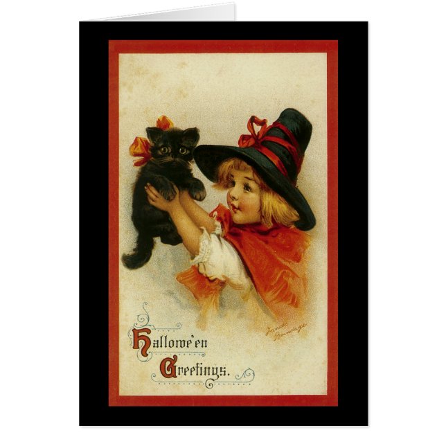 Cartão Saudações de Halloween (Frente)