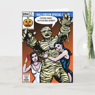 Cartão Saudações de Halloween do Horror Chic Style