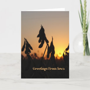 Cartão Saudações De Iowa