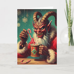 Cartão Saudações de Krampus