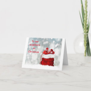 CARTÃO *SAUDAÇÕES DE NATAL/ANO NOVO* VIZINHO