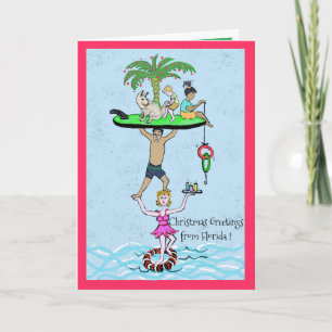 Cartão Saudações de Natal da Flórida