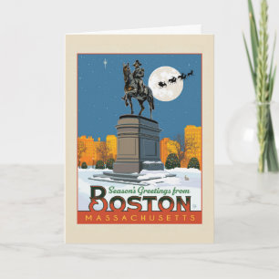 Cartão Saudações de Natal do Boston Common!