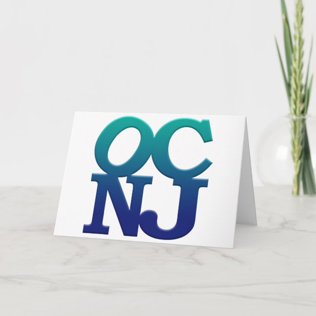 Cartão Saudações de Ocean City (Frente)