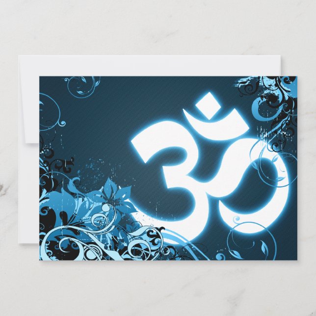Cartão saudações diwali : hi-fi om (Frente)