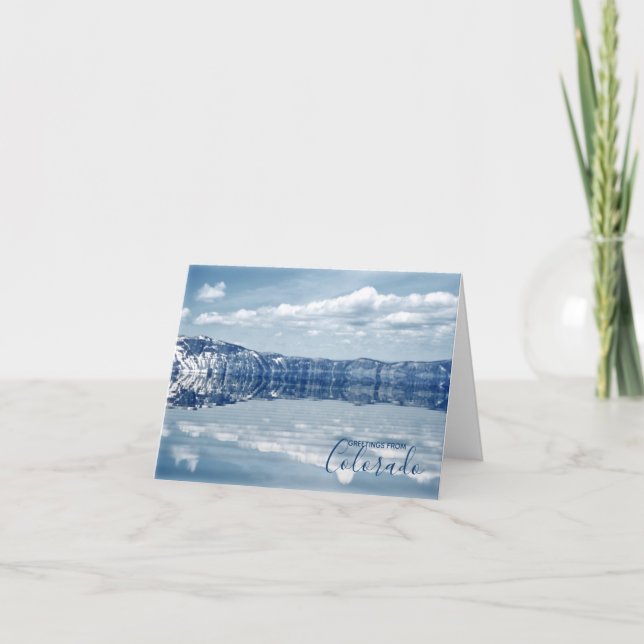 Cartão Saudações do Colorado Landscape (Frente)