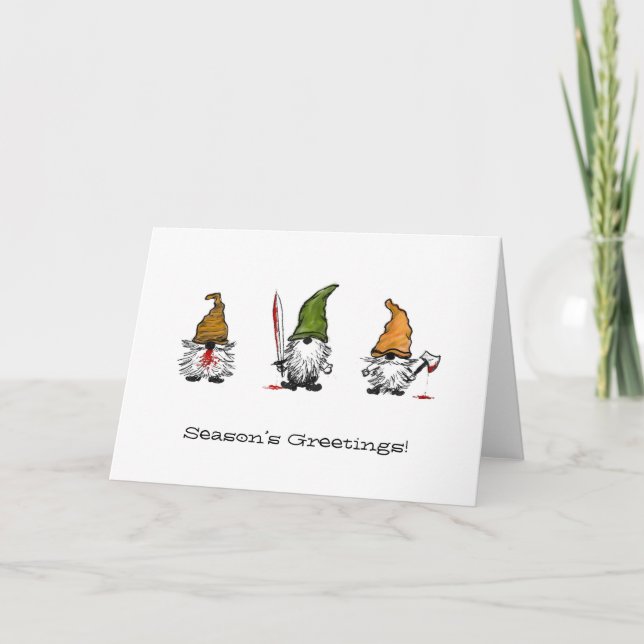 Cartão Saudações do Gnome (Frente)