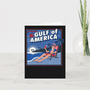 Cartão Saudações Do Golfo Da América Do Norte
